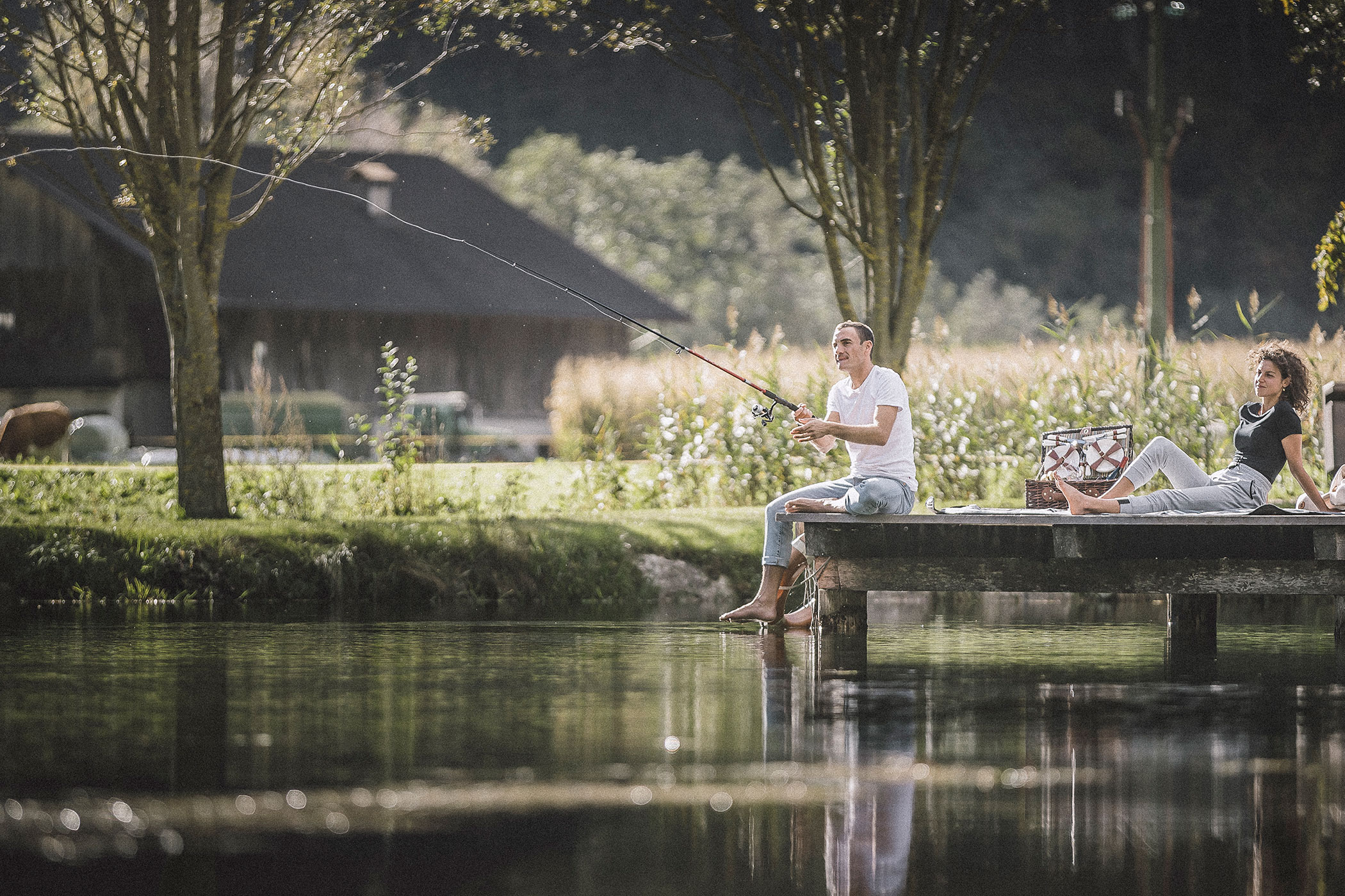 Rilassarsi mentre si pesca